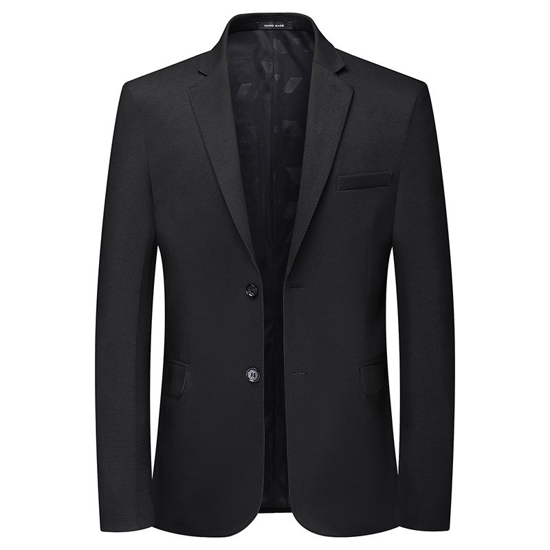 Herre Blazer Sport Frakke To Knapper Flap Lommer Flad Krave Elegant