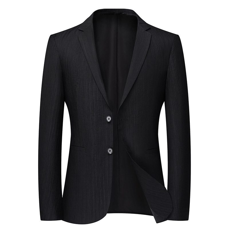 Herre Blazer Sportsfrakke Banket Slank Elastisk Letpleje To Knapper