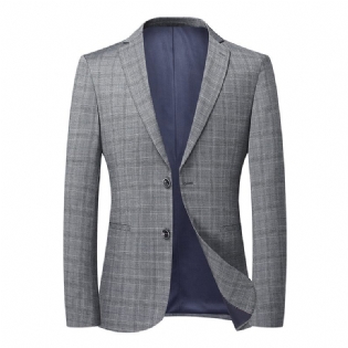 Herre Blazer Sportsfrakke Letpleje Slank Casual To Knapper